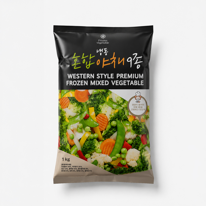 농우 냉동 혼합야채 9종 1kg, 1개