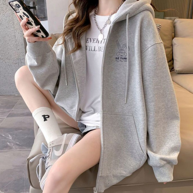 베르슈어 오버핏 집업 후드 빅사이즈 티셔츠