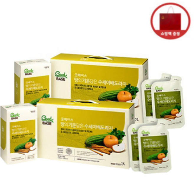 정관장 굿베이스 땅의 기운담은 수세미배도라지, 80ml, 60개