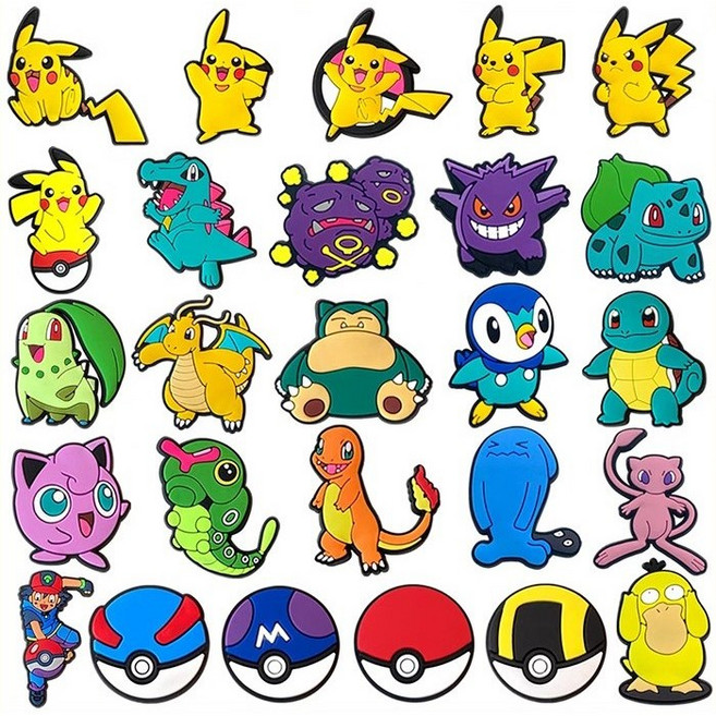 대용량 몬스터 캐릭터 파츠 슬리퍼 실내화 신발 악세사리 세트