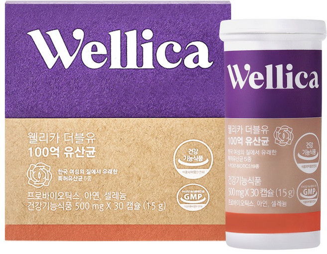 웰리카 더블유 100억 유산균 15g, 30정, 1개