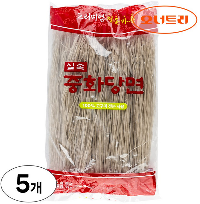 대화 중화당면, 2kg, 5개