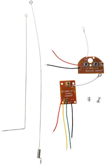 2CH RC 원격 제어 27MHz 회로 PCB 송신기 및 수신기 보드 라디오 시스템, 1개