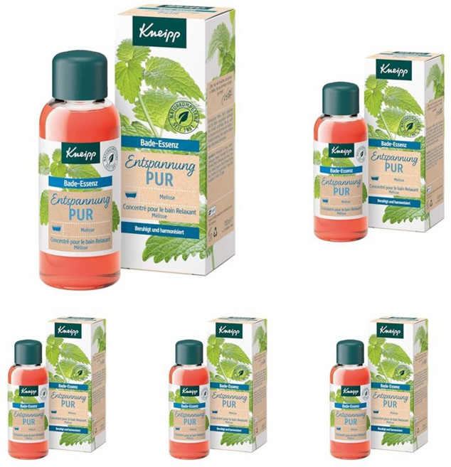 크나이프 입욕제 배스 에센스 퓨어 릴렉세이션 에센셜 오일 레몬밤 추출물