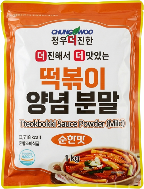 청우 떡볶이양념분말(순한맛), 1kg, 1개