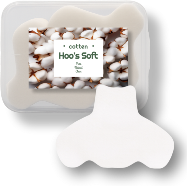 후스소프트 코 전용 화장솜 전용케이스포함 블랙헤드 피지 연화 녹이는 용 시트지 코팩, 1개, 200매입