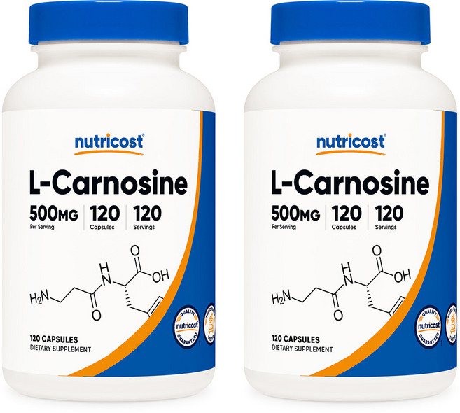 뉴트리코스트 L-카르노신 500mg 120캡슐 2병, 120정, 2개