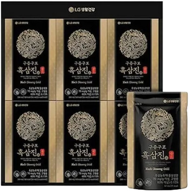 LG 생활건강리튠 구증구포 흑삼진 골드 50ML24포(B4) 4세트, 50ml