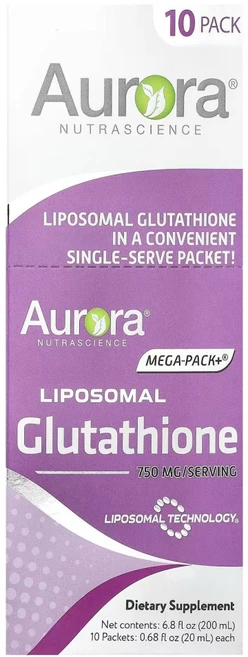오로라 메가팩 리포좀 글루타치온 20mL 10팩 Aurora Nutrascience, 1개 - 쿠팡