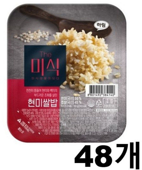 더미식 현미쌀밥, 180g, 48개