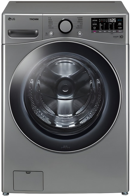 LG전자 트롬 드럼 세탁기 21kg 방문설치, F21VDSK, 스테인리스실버