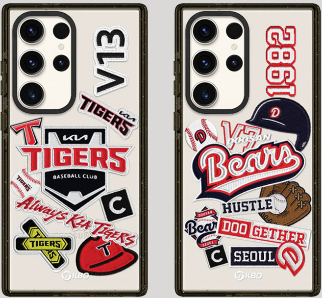 한국 프로 야구 맥세이프 갤럭시 S25 24 23 울트라 플러스 FE 투명 휴대폰 케이스