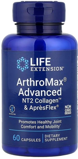 라이프익스텐션 ArthroMax 어드밴스드 NT2 콜라겐 및 ApresFlex 캡슐 60정, 1개 - 쿠팡