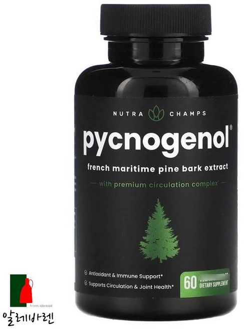 NutraChamps 피크노제놀 60베지 캡슐, 1개, 60정 - 쿠팡