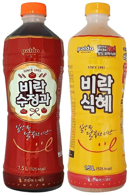팔도 비락수정과, 1.5L, 2개
