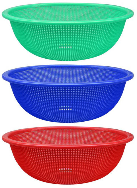 플라스틱소쿠리/채반/바구니/광주리/광신 뉴원소쿠리 1호~4호, 파랑