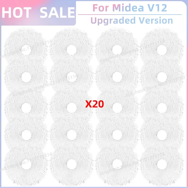 미디어 Midea V12 Eureka Ultra 로봇 진공청소기 교체 부품 및 액세서리에 적합 메인 브러시 사이드 HEPA