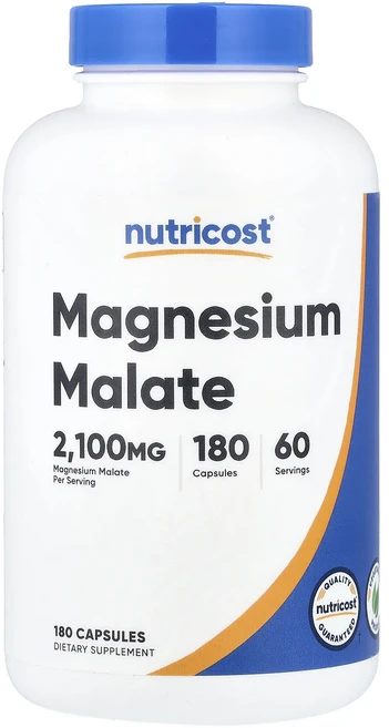 Nutricost 마그네슘 말레이트 캡슐 180정(캡슐 1정당 700mg), Nutricost마그네슘말레이트캡슐180정캡슐1정당70, 1개 - 쿠팡