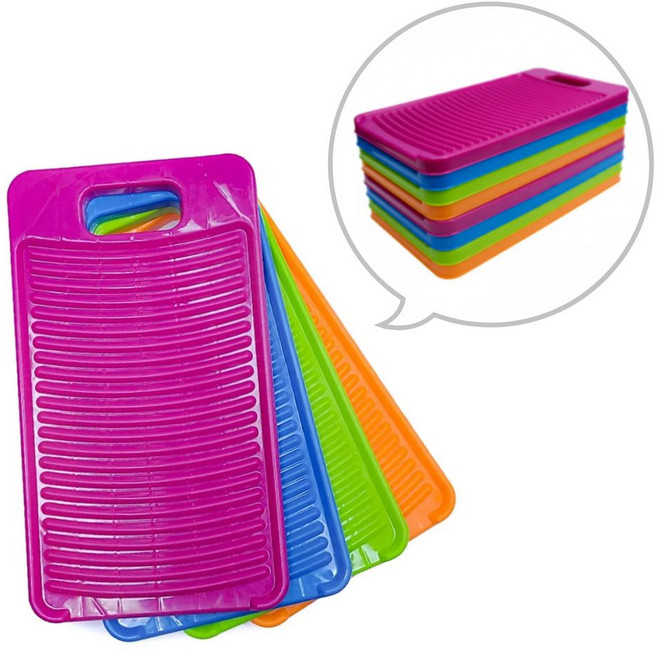 [이루몽] 워시보드 빨래판 8개입, 4색, 1세트