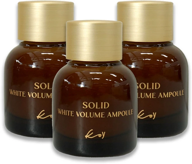 KoY 코이 단백질 화이트 크림 앰플 솔리드 볼륨 골드, 10ml, 3개 - 쿠팡