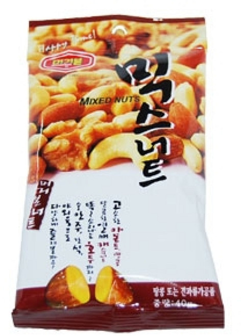 머거본 믹스너트 40gX96개입 BOX 식품 > 신선식품 건과/견과류 견과류 일반땅콩, 40g, 96