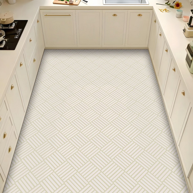 트렌디고 특대형 잘라쓰는 pvc 주방매트 3미터 주방 바닥 현관 발매트 방수 미끄럼방지 가능, 1개, 그린