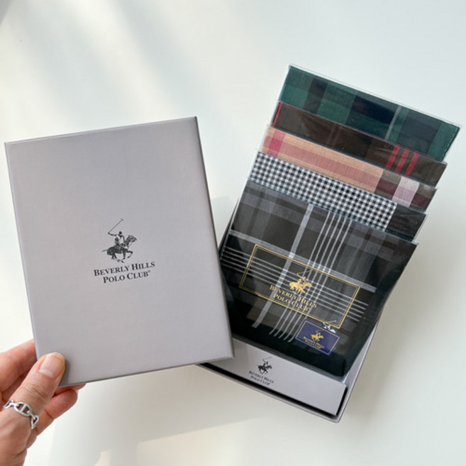 폴로 남자 손수건 5매 세트 추석 선물세트 명절 남성용 고급 신사 데일리 행사 단체 기념품 국내제조