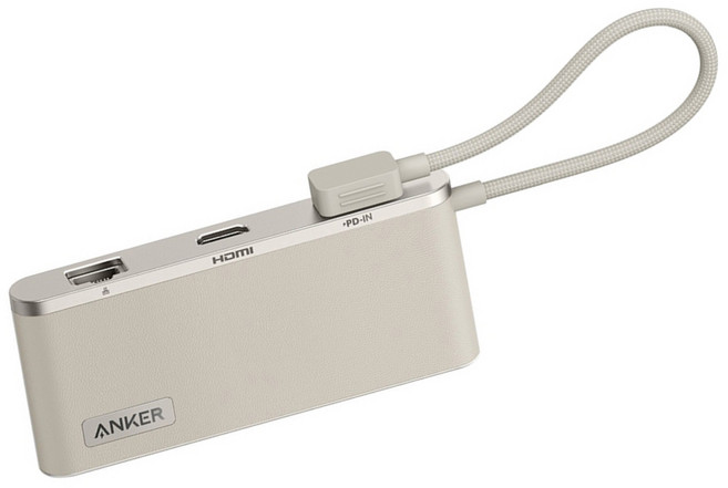 앤커 C타입 8in1 고속충전 멀티 허브 화이트, 단품, 1개