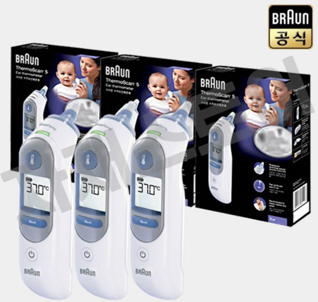 브라운체온계 정품 IRT-6030 귀체온계 +전용필터20개추가세트(필터총41개), 3개