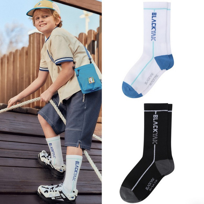 블랙야크 인천 아동용 스포츠양말 아웃도어 캠핑 일상 어드벤처미들삭스 2BKSCXU903_IC 405058