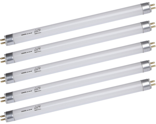 UVA 벌레 모기퇴치 포충등 BL 경화 전구 램프 포충램프 소니델 6W * 5개