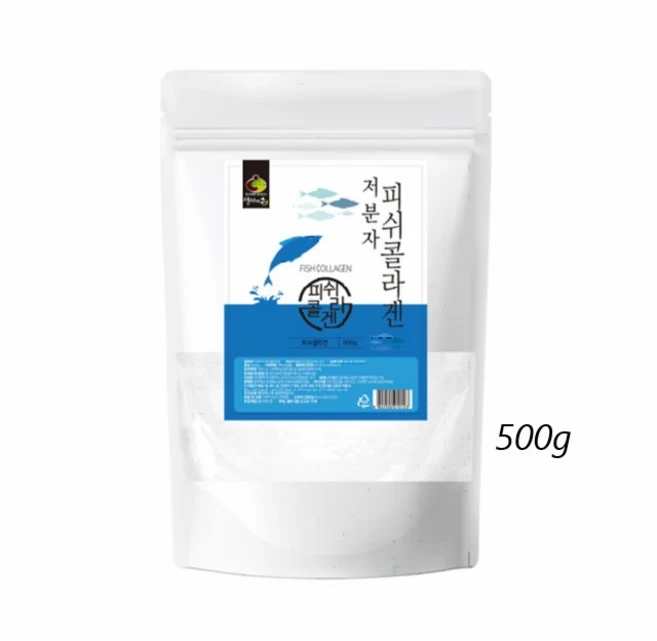저분자 어류 콜라겐 분말 생선 콜라겐 가루 500g, 1개 - 쿠팡