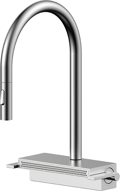 라우체 뉴피오 TM0030 N 주방 거위목 와이드 폭포수전 무광 니켈, 1개