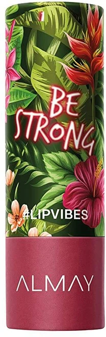 Almay Lip Vibes GIRL 걸 Boss 4g(0.1온스) 크림 립스틱 핑크, 018 Be Strong, 0.14 Ounce (Pack of 1) - 쿠팡