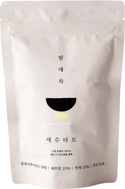 생리통 출산후 붓기차 순환차 숙면차 복령 작약 루이보스 레몬밤 밤애차, 1개, 20개입, 2g - 쿠팡