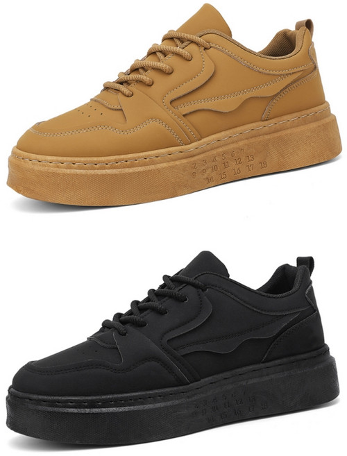 VZR남자 클래식 운동화 통굽 미끄럼방지 발편한 런닝화 트레킹화