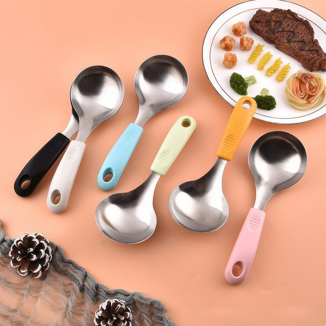 미니 국자 서빙스푼 스테 304 22cmX8cm R708-O, 05.그린 R704, 1개