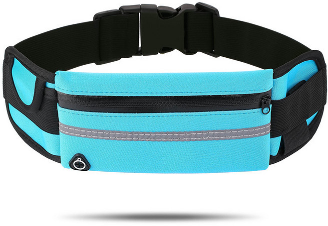 남녀공용 간편 수납 방수 러닝 벨트, 1개, 블루