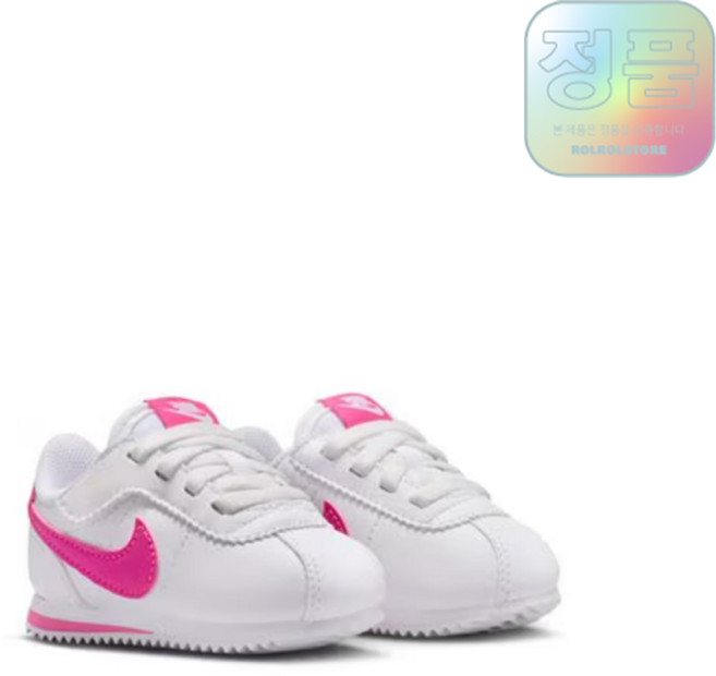 (백화점정품/AS) 나이키 코르테즈 이지온 베이비 화이트 핑크 키즈 토들러 아동운동화 어린이신발