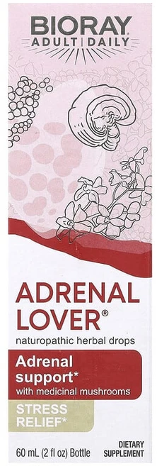 Bioray Adrenal Lover 부신 건강 증진 약용 버섯 함유 60ml(2fl oz) Bioray (바이오레이), 1개, 60ml - 쿠팡