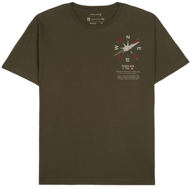 오스클렌 컴퍼스 프린트 티셔츠
