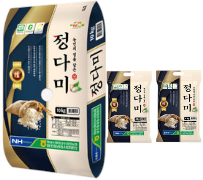 GAP인증 정다미 최신도정 4KG/8KG/10KG20KG 햅쌀 산직직송 명품쌀 도지사 인증쌀, 상등급, 1개, 20kg