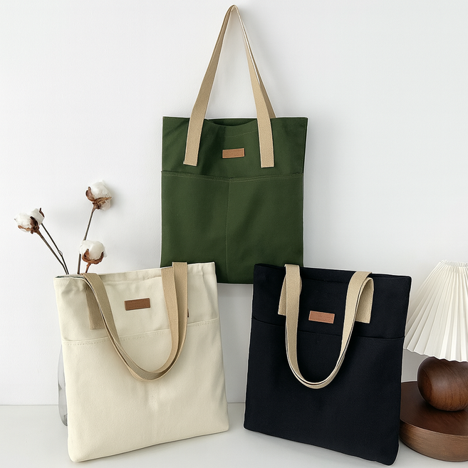 다로엘 데일리 캔버스 에코백 베이직 숄더백