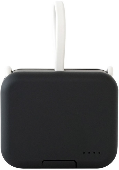 피앤지 미니 멀티 듀얼 휴대폰 거치 보조배터리 C타입 8핀, PG-PB02, 블랙