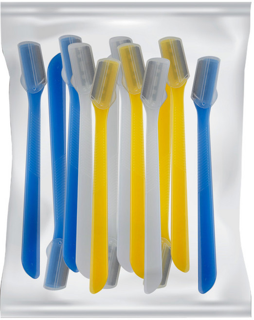 국산 짧은날 눈썹칼 12p 눈썹수정칼 정리칼 여성면도기, 국산 짧은날 눈썹칼12P 눈썹정리칼/페더칼/여성면도기, 1개