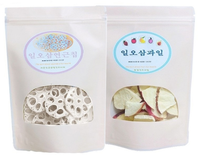 연근칩70g+사과칩60g, 2개, 60g