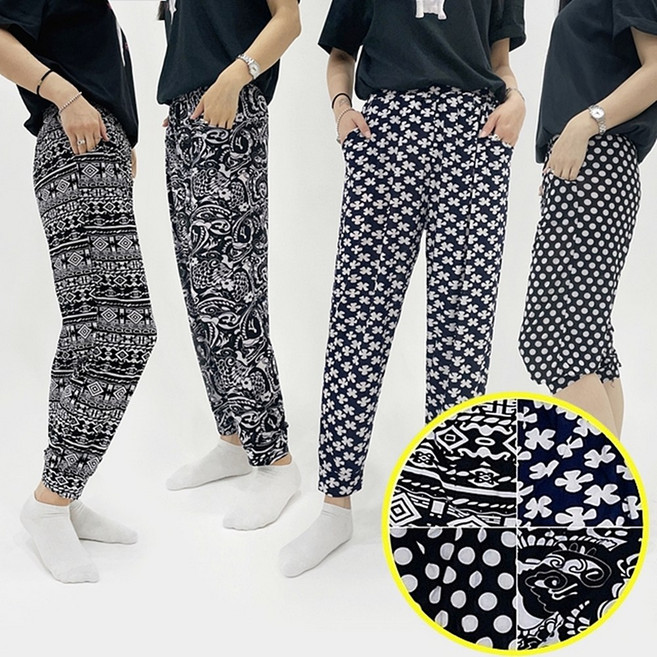 TV홈쇼핑 디콜 에어로 쿨링팬츠 4종세트 여름 쿨바지