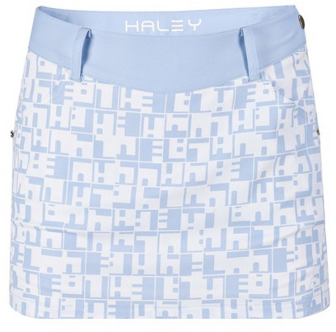 [헤일리] 골프 여성 A라인 패턴 큐롯 스커트 HU-WK1006