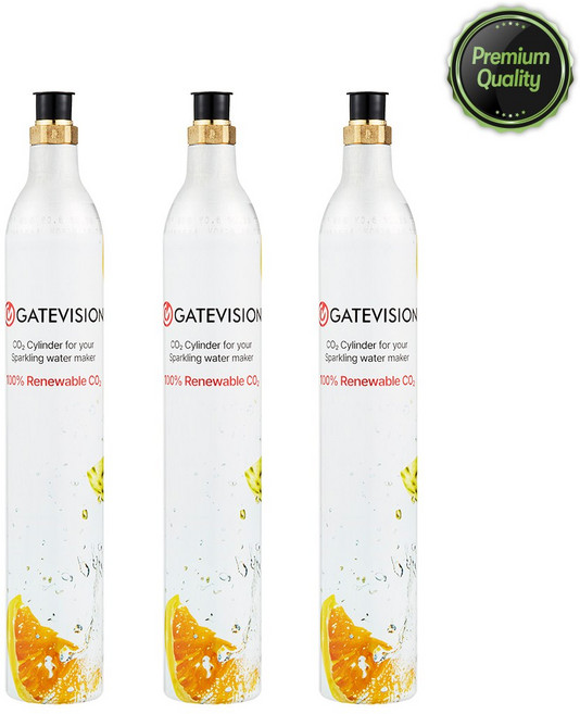 아르케 카보네이터3 프로 스웨덴 탄산수 제조기 전용 탄산 실린더 3EA, 아르케 전용 탄산 실린더 3EA