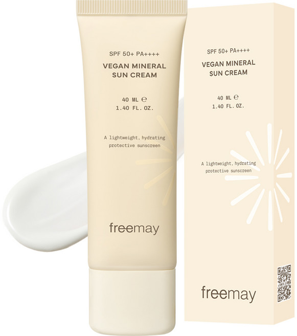 프리메이 비건 백탁없는 순한 무기자차 선크림 SPF 50+ PA++++, 1개, 40ml
